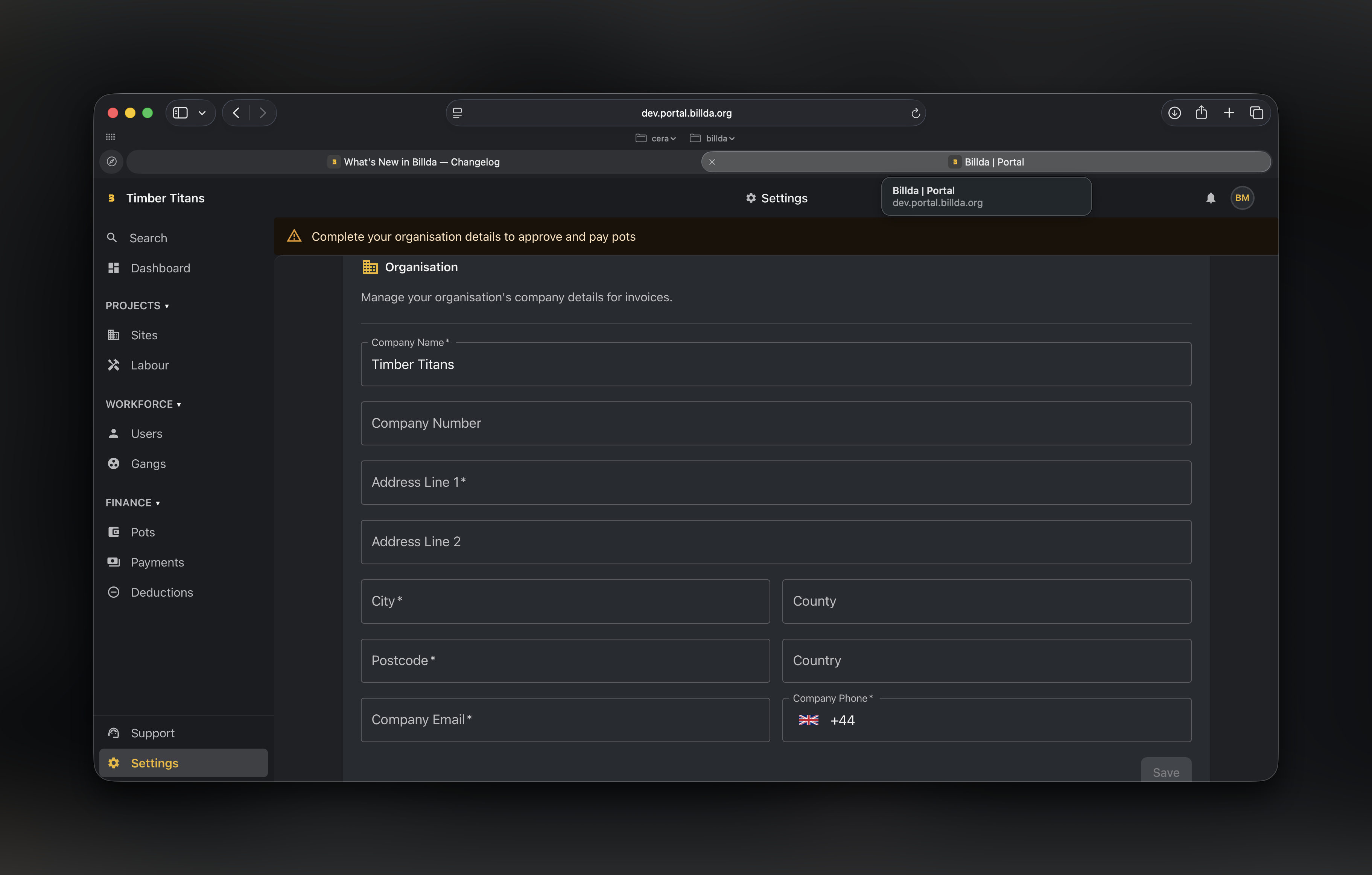 Offboarding, invoice PDFs & org onboarding